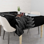 New Zealand Rugby Custom Tablecloth Glory Be To Black Silver-fern - Aussie Hoodie