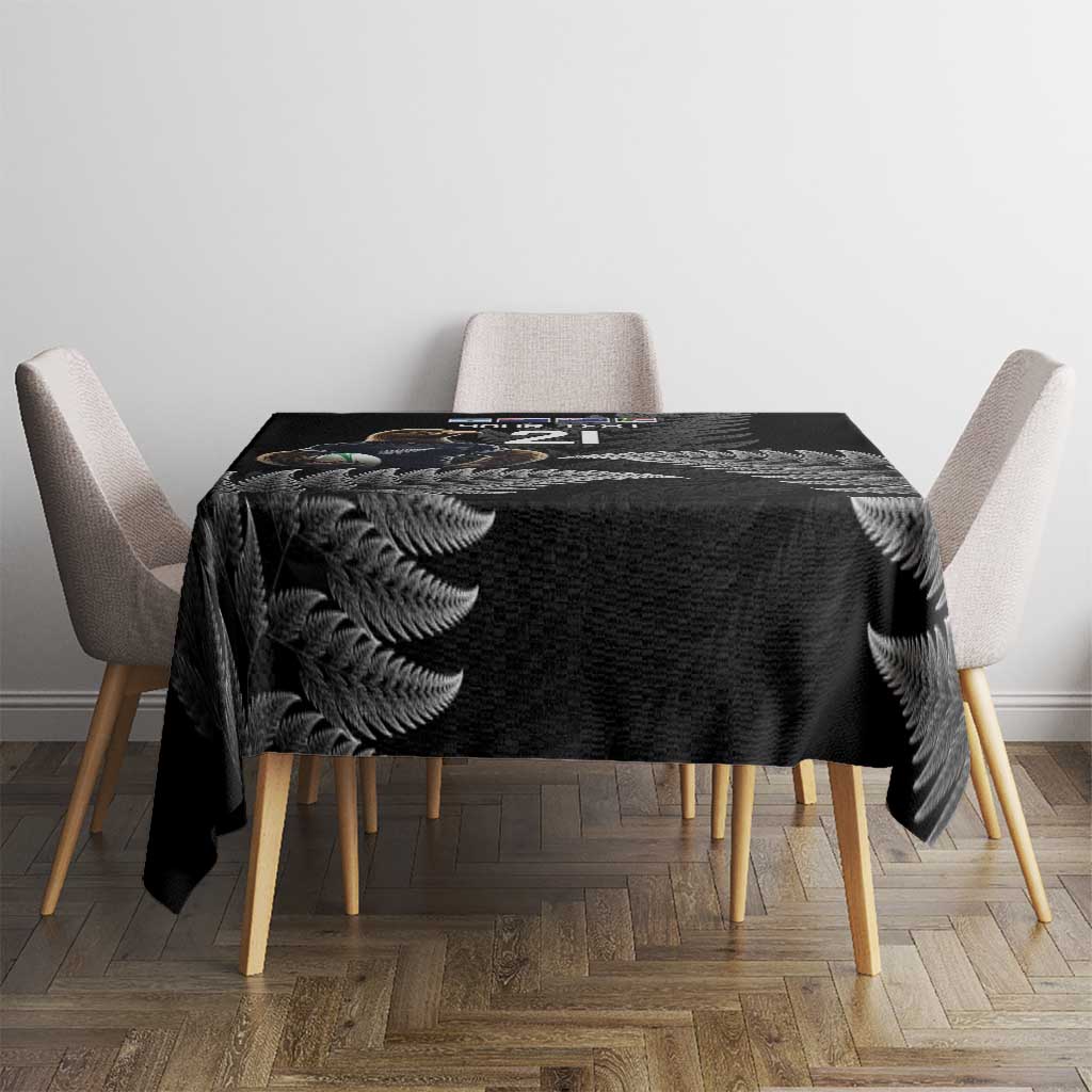 New Zealand Rugby Custom Tablecloth Glory Be To Black Silver-fern - Aussie Hoodie