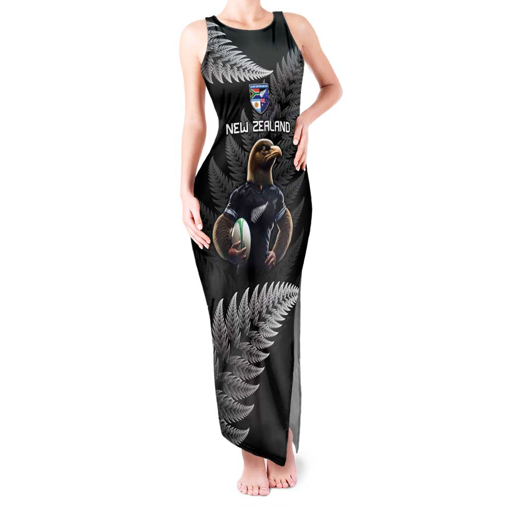 New Zealand Rugby Custom Tank Maxi Dress Glory Be To Black Silver-fern - Aussie Hoodie