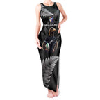New Zealand Rugby Custom Tank Maxi Dress Glory Be To Black Silver-fern - Aussie Hoodie