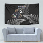 New Zealand Rugby Custom Tapestry Glory Be To Black Silver-fern - Aussie Hoodie