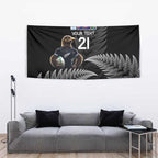 New Zealand Rugby Custom Tapestry Glory Be To Black Silver-fern - Aussie Hoodie
