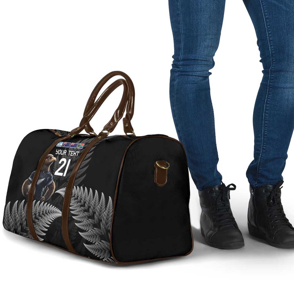 New Zealand Rugby Custom Travel Bag Glory Be To Black Silver-fern - Aussie Hoodie