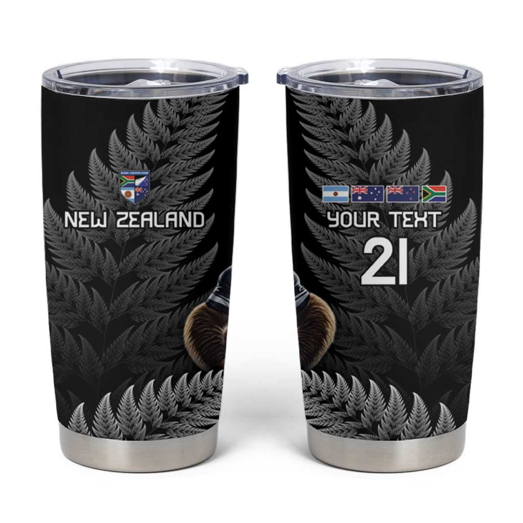 New Zealand Rugby Custom Tumbler Cup Glory Be To Black Silver-fern - Aussie Hoodie