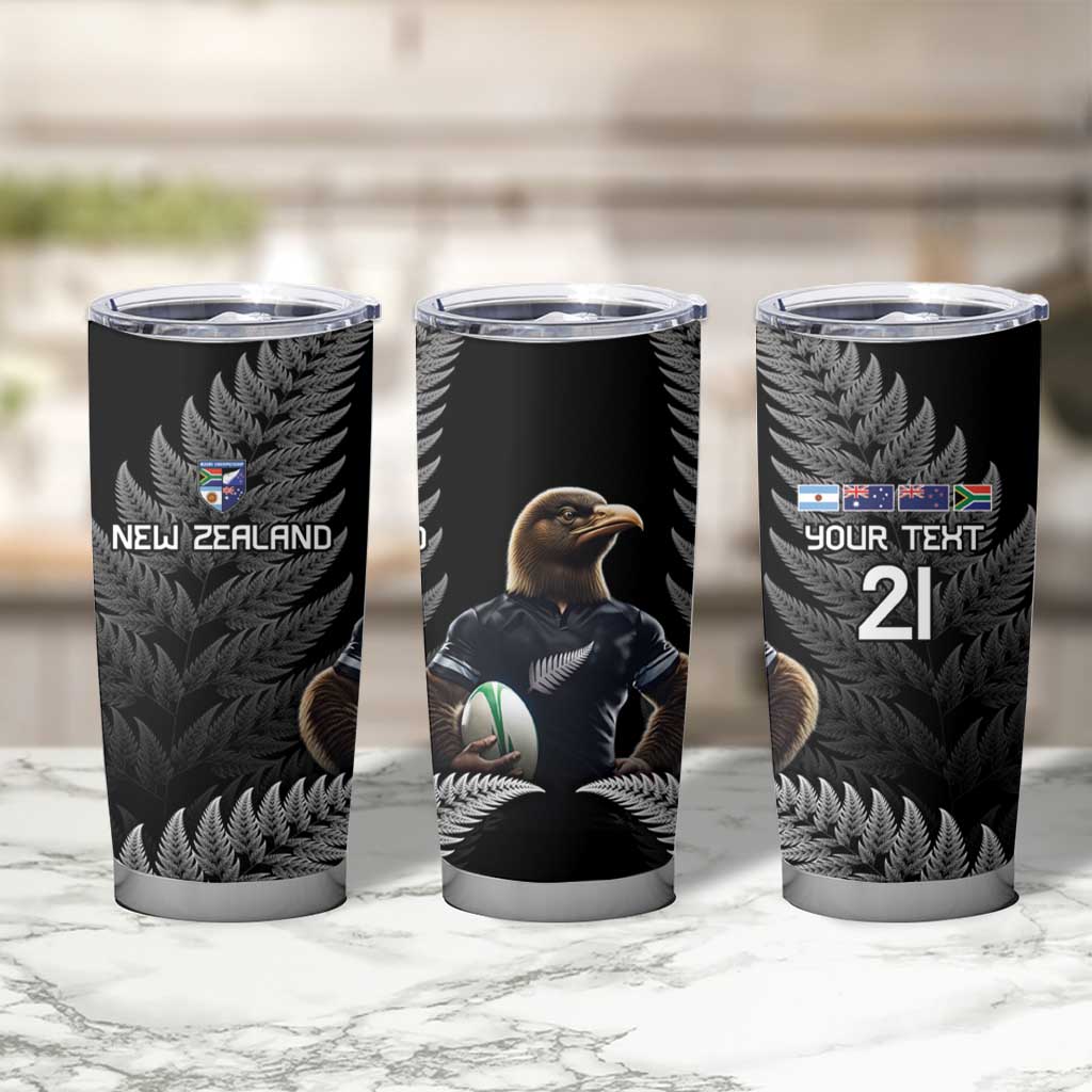 New Zealand Rugby Custom Tumbler Cup Glory Be To Black Silver-fern - Aussie Hoodie