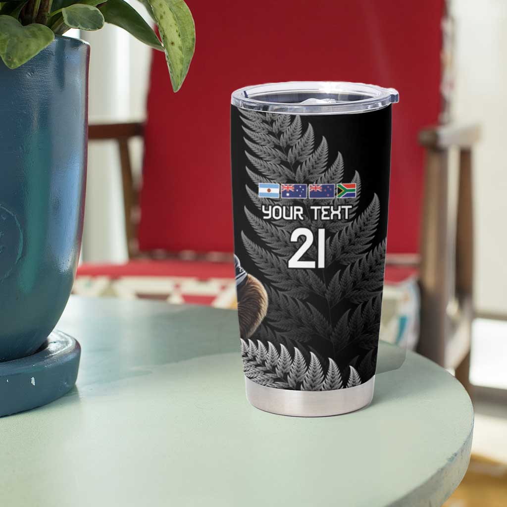 New Zealand Rugby Custom Tumbler Cup Glory Be To Black Silver-fern - Aussie Hoodie