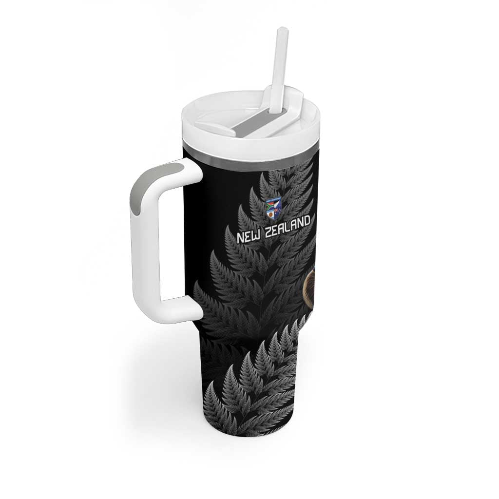 New Zealand Rugby Custom Tumbler With Handle Glory Be To Black Silver-fern - Aussie Hoodie