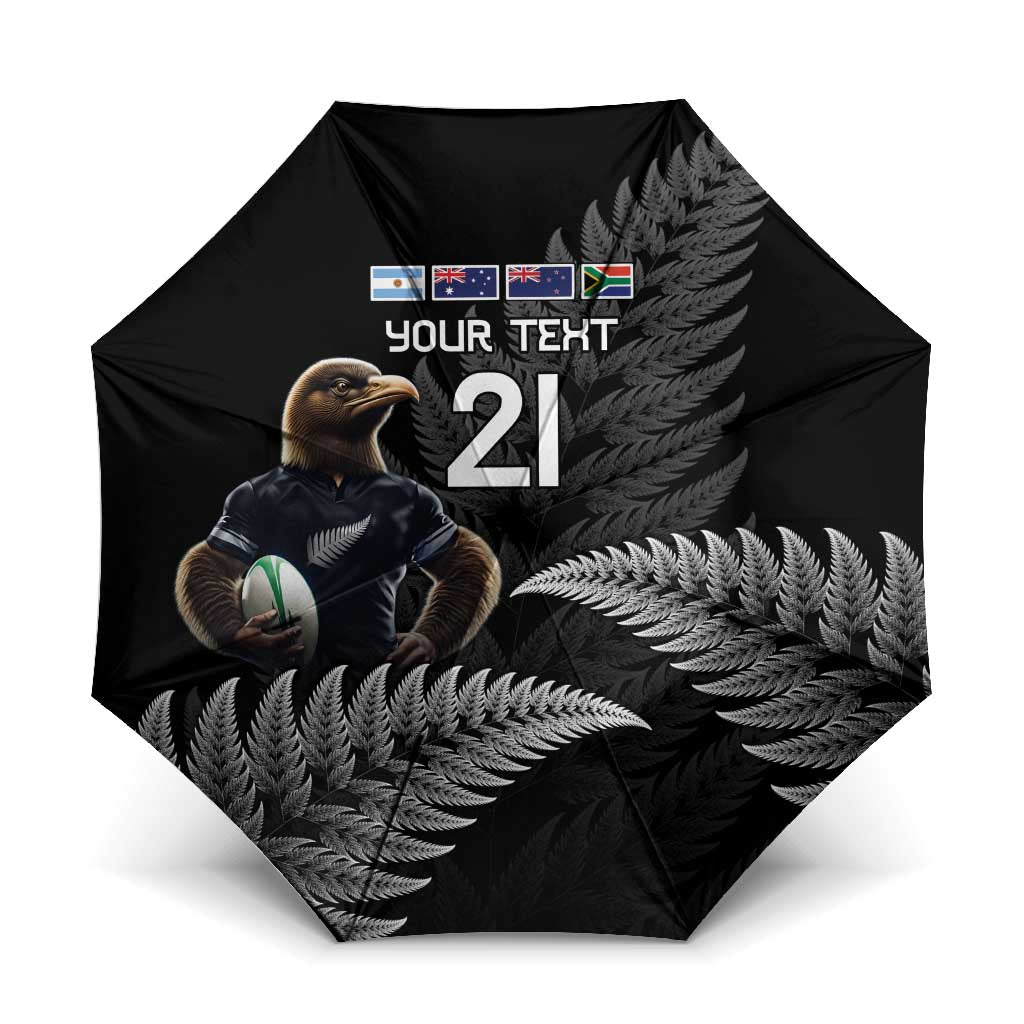 New Zealand Rugby Custom Umbrella Glory Be To Black Silver-fern - Aussie Hoodie