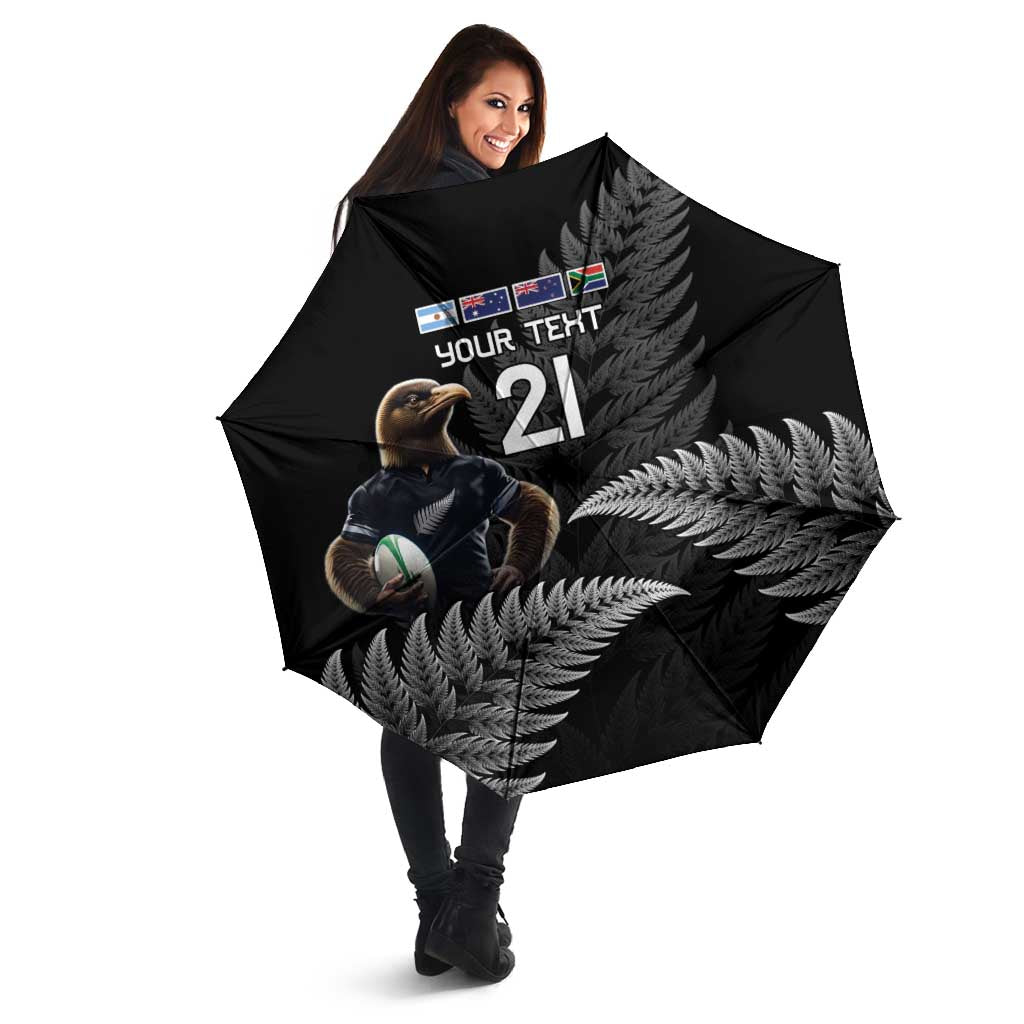 New Zealand Rugby Custom Umbrella Glory Be To Black Silver-fern - Aussie Hoodie