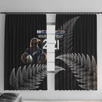 New Zealand Rugby Custom Window Curtain Glory Be To Black Silver-fern - Aussie Hoodie