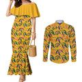 aussie-matildas-couples-matching-mermaid-dress-and-long-sleeve-button-shirts-football-australia-2023-silver-princess-unique