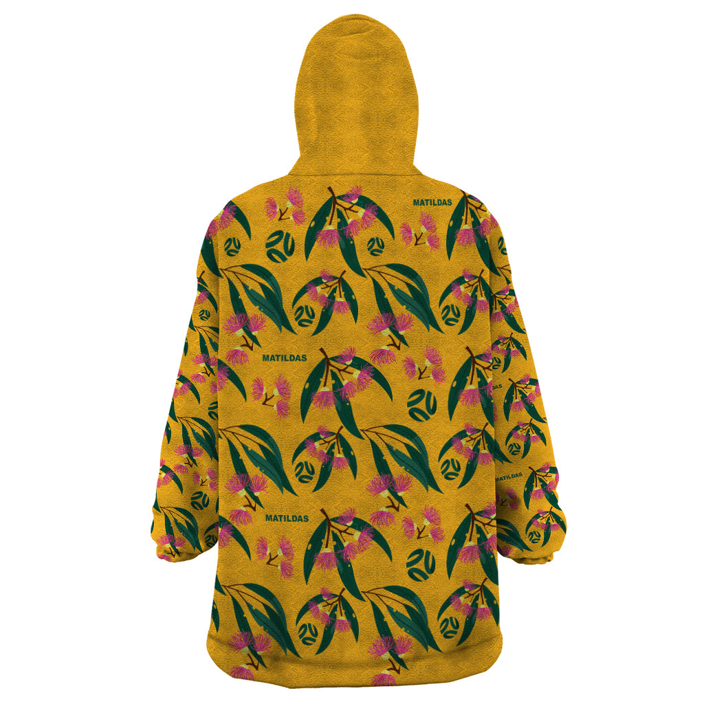 aussie-matildas-wearable-blanket-hoodie-football-australia-2023-silver-princess-unique