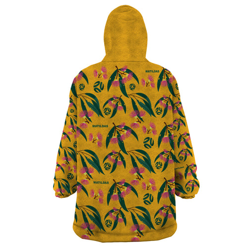 aussie-matildas-wearable-blanket-hoodie-football-australia-2023-silver-princess-unique