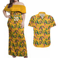 custom-aussie-matildas-couples-matching-off-shoulder-maxi-dress-and-hawaiian-shirt-football-australia-2023-silver-princess-unique