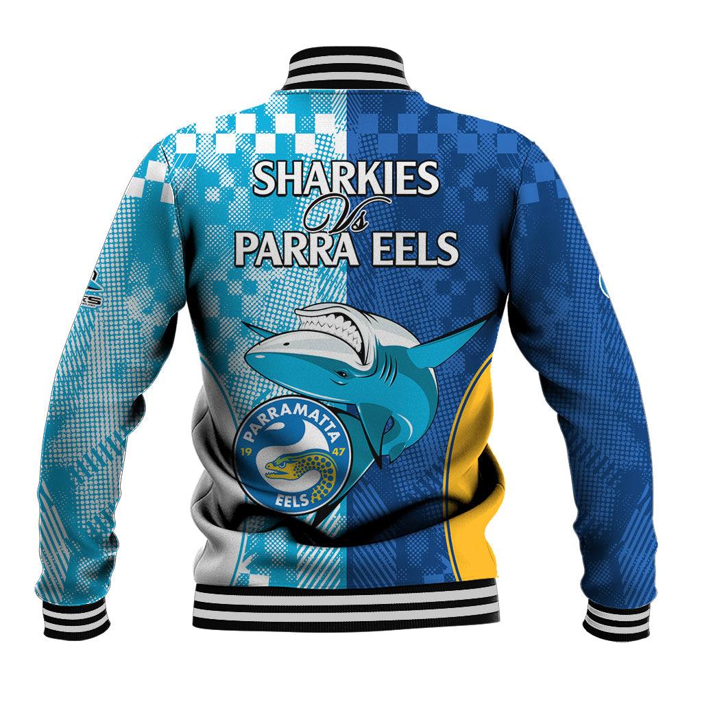 NRL Shark Combine Eels Rugby Baseball Jacket Sporty Style LT9