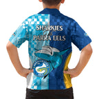 NRL Shark Combine Eels Rugby Hawaiian Shirt Sporty Style LT9