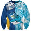 NRL Shark Combine Eels Rugby Sweatshirt Sporty Style LT9
