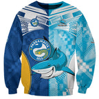 NRL Shark Combine Eels Rugby Sweatshirt Sporty Style LT9