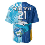 Custom NRL Shark Combine Eels Rugby Baseball Jersey Sporty Style LT9