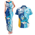 Custom NRL Shark Combine Eels Rugby Couples Matching Tank Maxi Dress and Hawaiian Shirt Sporty Style LT9