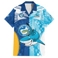 Custom NRL Shark Combine Eels Rugby Hawaiian Shirt Sporty Style LT9