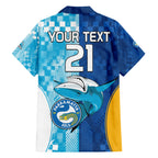 Custom NRL Shark Combine Eels Rugby Hawaiian Shirt Sporty Style LT9