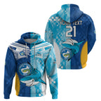Custom NRL Shark Combine Eels Rugby Hoodie Sporty Style LT9