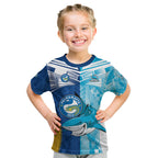 Custom NRL Shark Combine Eels Rugby Kid T Shirt Sporty Style LT9