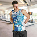 Custom NRL Shark Combine Eels Rugby Men Tank Top Sporty Style LT9