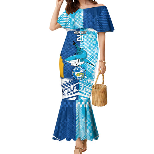 Custom NRL Shark Combine Eels Rugby Mermaid Dress Sporty Style LT9
