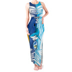 Custom NRL Shark Combine Eels Rugby Tank Maxi Dress Sporty Style LT9