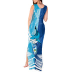 Custom NRL Shark Combine Eels Rugby Tank Maxi Dress Sporty Style LT9