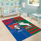 Custom Knights and Rabbitohs Rugby Area Rug Sporty Style