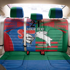 Custom Knights and Rabbitohs Rugby Back Car Seat Cover Sporty Style