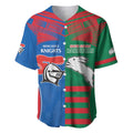 Custom Knights and Rabbitohs Rugby Baseball Jersey Sporty Style