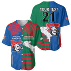 Custom Knights and Rabbitohs Rugby Baseball Jersey Sporty Style