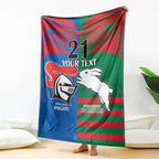 Custom Knights and Rabbitohs Rugby Blanket Sporty Style