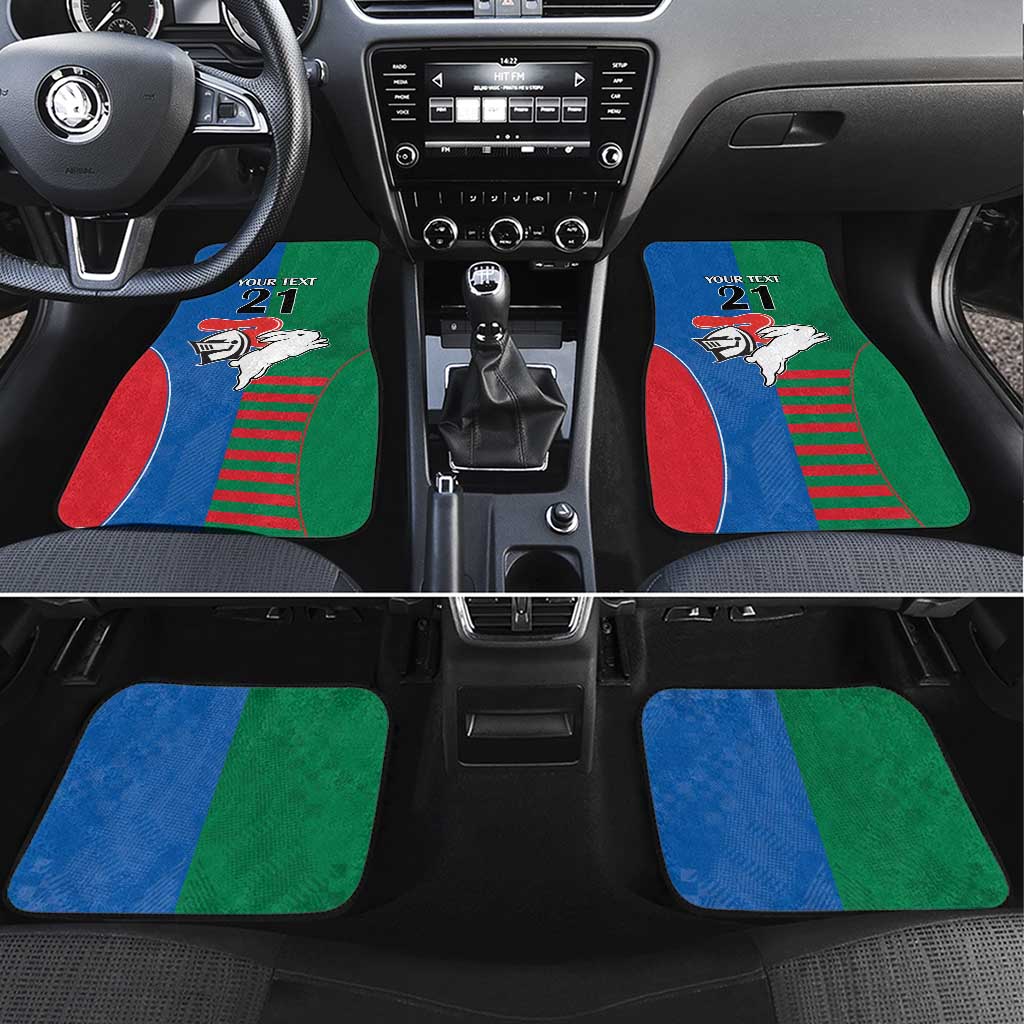 Custom Knights and Rabbitohs Rugby Car Mats Sporty Style