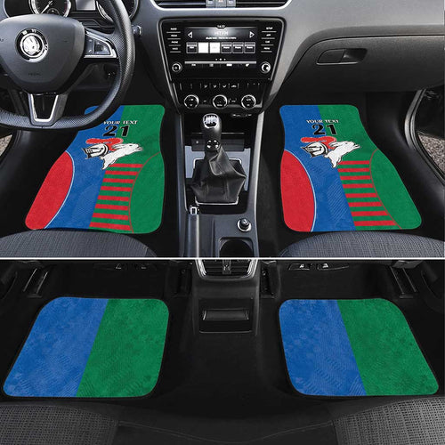 Custom Knights and Rabbitohs Rugby Car Mats Sporty Style
