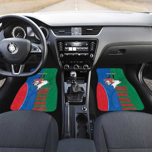Custom Knights and Rabbitohs Rugby Car Mats Sporty Style