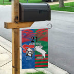 Custom Knights and Rabbitohs Rugby Garden Flag Sporty Style