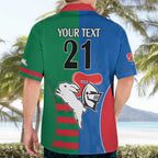 Custom Knights and Rabbitohs Rugby Hawaiian Shirt Sporty Style