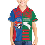 Custom Knights and Rabbitohs Rugby Hawaiian Shirt Sporty Style