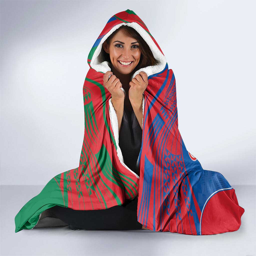 Custom Knights and Rabbitohs Rugby Hooded Blanket Sporty Style