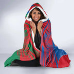 Custom Knights and Rabbitohs Rugby Hooded Blanket Sporty Style