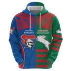 Custom Knights and Rabbitohs Rugby Hoodie Sporty Style
