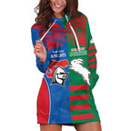 Custom Knights and Rabbitohs Rugby Hoodie Dress Sporty Style