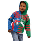 Custom Knights and Rabbitohs Rugby Kid Hoodie Sporty Style