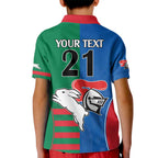 Custom Knights and Rabbitohs Rugby Kid Polo Shirt Sporty Style
