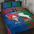 Custom Knights and Rabbitohs Rugby Quilt Bed Set Sporty Style